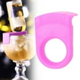 thumbnail image 1 of Creative Beer Bottle Clips - Colorful Drinking Clips for Cans and Bottles, Reusable Cup Edge Holder, Party Accessories for Home Birthday and Wedding, Durable Plastic, Pink, 1 of 8