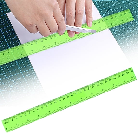 Creative Bendable Measuring Tool 30 cm, Flexible Curve Ruler for DIY Crafts, Poster Layout, Handmade Projects and Irregular Shape Measurement, Soft Plastic Drawing Guide with Clear Inch Metric Scale