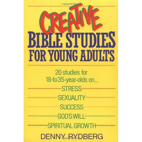 Pre-Owned Creative Bible Studies for Young Adults (Paperback) 0931529999 9780931529993