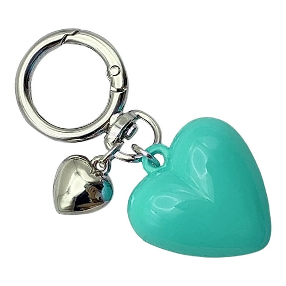 Creative Big Heart Key Rings Resin and Alloy Texture Fashionable Bag Charm Perfect for Car Keys and Bags Decorating