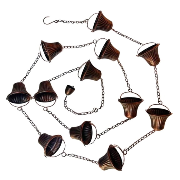 Creative Birds Rain Chain Iron Rain Chain Rains Catchers Metal Downspout Tool for Gutters Outdoor Roof Gutter Decorative