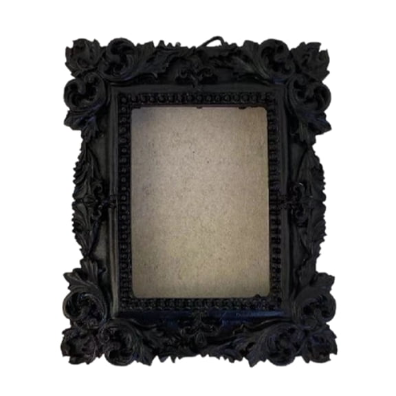 Creative Black Refrigerator Magnet Magnetic Sticker Photo Frame - Retro Carved Craftsmanship Secure Magnetic Attachment Replaceable Photo Display Multiple Shapes For Free