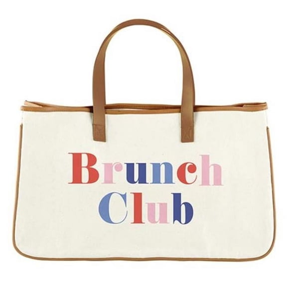 Creative Brands 10-06301-049 20 x 11 in. Canvas Tote - Brunch Club