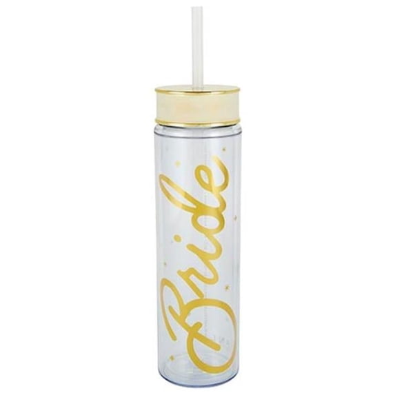 Creative Brands 10-07020-019 20 oz Double-Wall Column Tumbler - Bride
