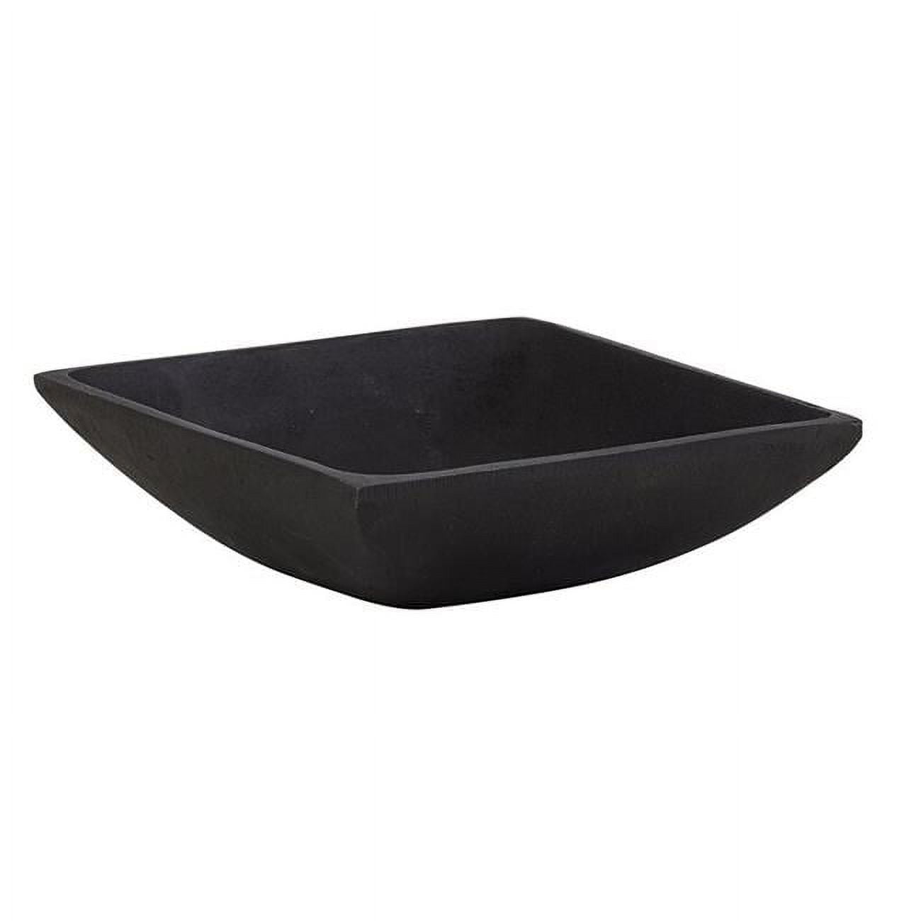 Medium Black Cast Iron Square Serving Bowl
