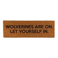 thumbnail image 1 of Creative Brands BMR567 30 x 10 in. Wolverines Door Mat, 1 of 1