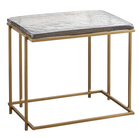 Creative Brands CMR428 Rectangle Glass Side Table