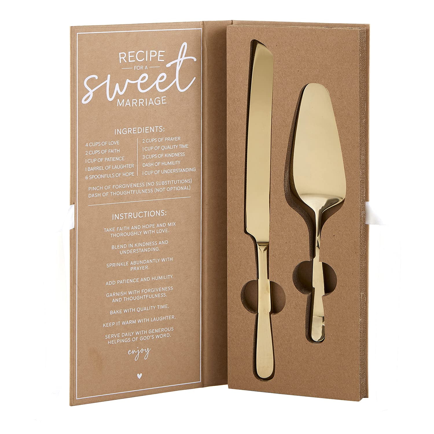 Faithworks Wedding Cake Serving Set