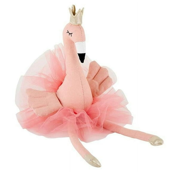 Creative Brands J1739 12.75 in. Linen & Polyester Flamingo Doll