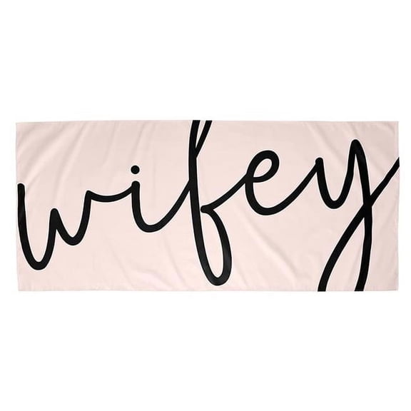 Creative Brands J2178 78 x 35 in. Quick Dry Oversized Beach Towel - Wifey