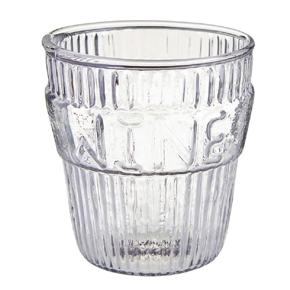 Creative Brands Vino and Wine Table Glass, 3.5-inch Height, Set of 4, Clear