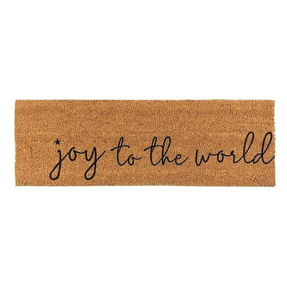 Creative Brands J5786 30 x 10 in. Santa Barbra Design Studio Coir Door Mat - Joy To The World