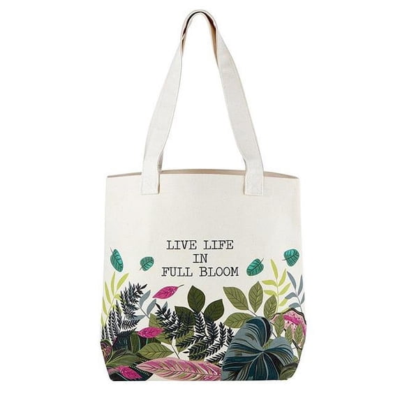 Creative Brands J6065 Plant Lady Canvas Tote - Live Life