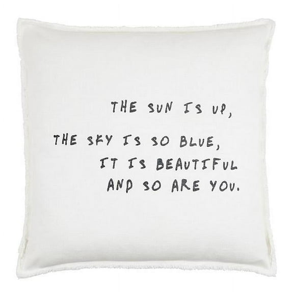 Creative Brands J6263 26 x 26 in. Face To Face Euro Pillow - The Sun Is Up