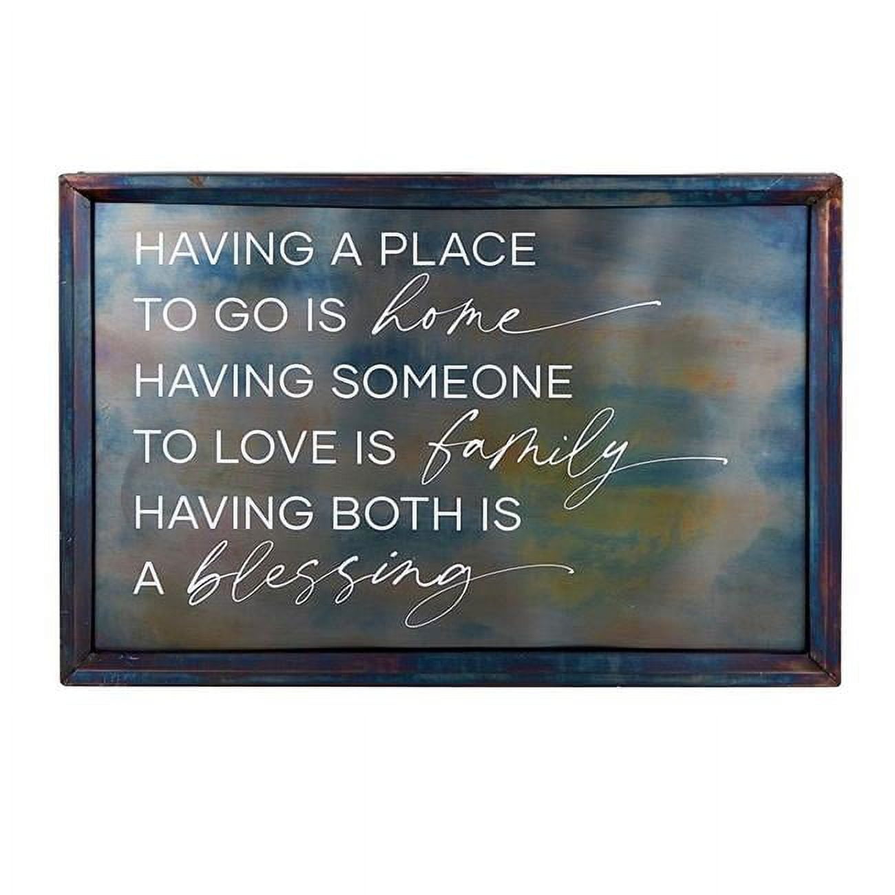 Creative Brands J6452 Heartfelt Home Small Metal Wall Art Wall Decor - Home