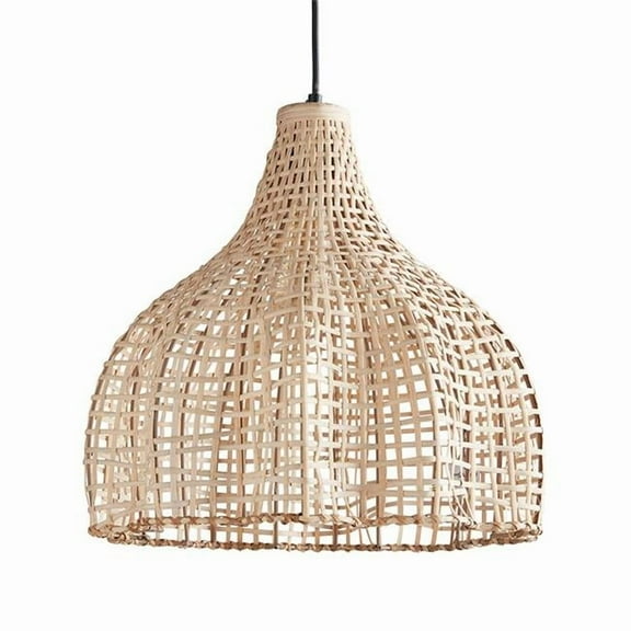 Creative Brands  Natural Cane Hanging Lamp
