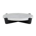 thumbnail image 1 of Creative Brands Table Sugar Round Marble Tray with Mango Wood Stand, 11-Inches, Charcoal, 1 of 4