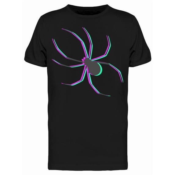 Creative Bright Spider Design Tee Men's -Image by Shutterstock
