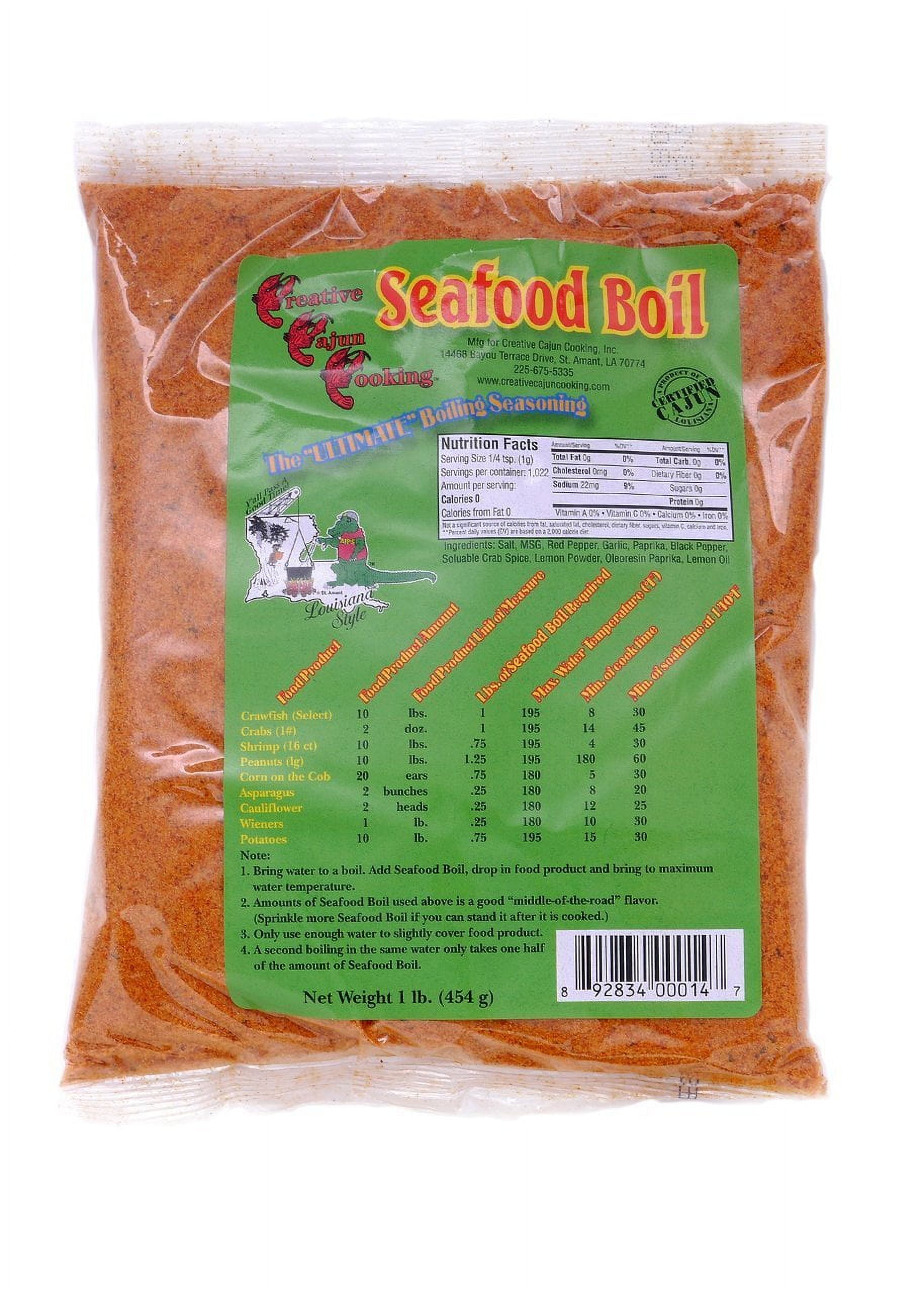 Creative Cajun Cooking Seafood STF9 Boil Seasoning 1 lb bag