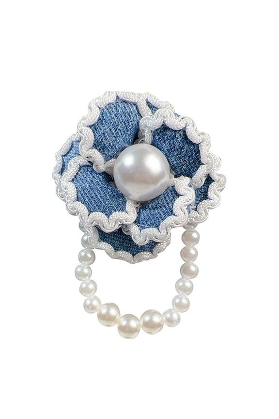 Creative Camelia Flower Brooch Bowtie Stylish Beaded Design Lapel Pin Elegant For Coat Scarves Evening Gowns