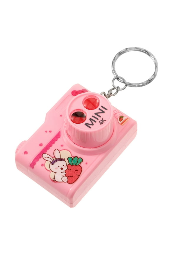 Creative Camera Projector Key Chain Kids Cute Cartoon Keychain Pendant Key Bag Pendant