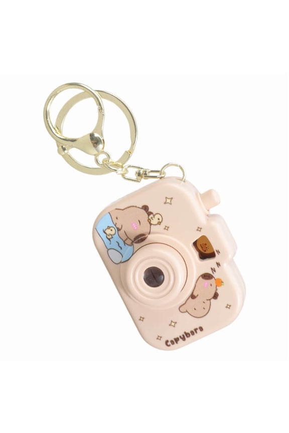 Creative Capybara Projection Camera Keychain With Built In Mini Projector For Young Adults And Anime Enthusiasts