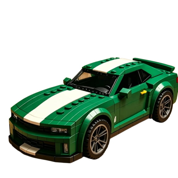 Creative Car Building Block Ornament, Novelty Car Building Block Collectible Decoration for Display Office Desktop Car Ornaments