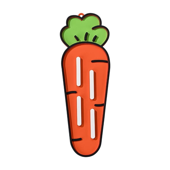 Creative Carrot Multifunctional Mat, Utensil Rest With Drip Multifunctional Pot Lid, Storage Rack for Kitchen Countertop for Pot Lids and Cutting Boards (Orange)