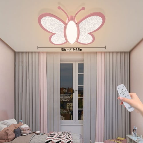 Creative Cartoon Butterfly Ceiling Light Children's Room LED Pendant Lamp Decor