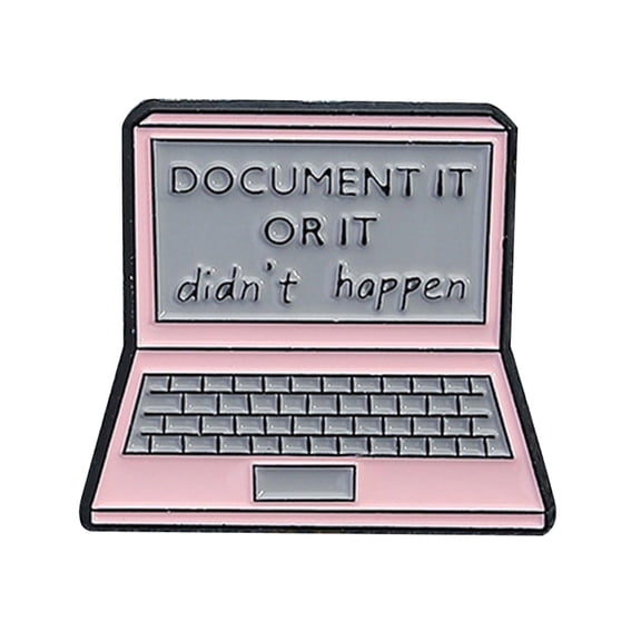 Creative Cartoon Elegant Laptop Brooch Lightweight Metal Badge Stylish Lapel Pin Fashion Accessory for Everyday Wear