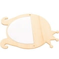 thumbnail image 1 of Wooden Makeup Mirror with Acrylic Material Beige Color for Wall Decoration and Home Use 1 Piece, 1 of 6