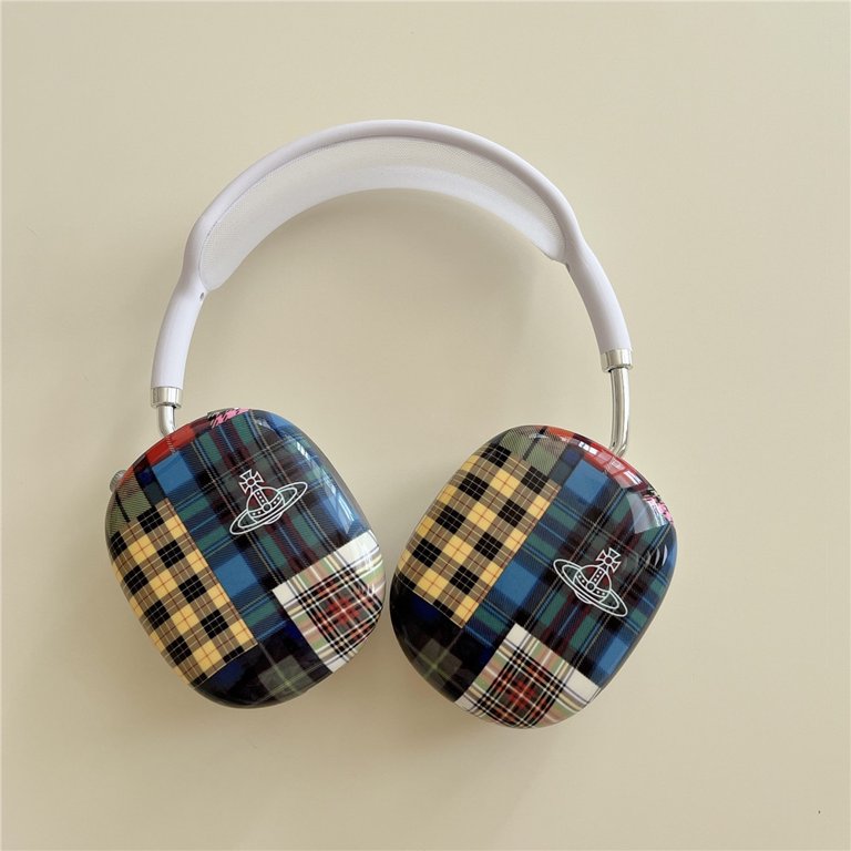 Apple Air Max Decorations Creative Cartoon Summer Cute Fruit Headphone Case For Apple Airpods Max  Headphone Case All-inclusive Drop-proof Headphone Case (Lattice,airpods MAX) 