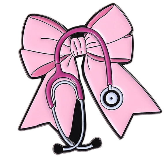 Creative Cartoon Wellness Device Brooch Badge Pin For Healthcare Workers Strong Alloy Lightweight Design