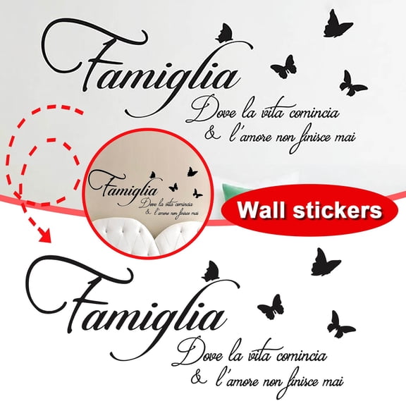Creative Carved Wall Sticker Decal for Home Decor, Removable Vinyl Art Mural for Living Room Bedroom Office Smooth Surface Application, Large Modern Design #783 Black