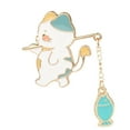 thumbnail image 1 of Brooch Kitten Fishing Cute Cartoon Badge Pin Student Gift Decoration New E4, 1 of 9