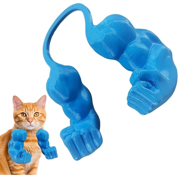 Creative Cat Muscle Arms,Cat Costumes for Cats,3D Printed Cat's Neck Arms with Muscle for Pet Cosplay, Birthday Party,Costume Accessories Lightweight Design