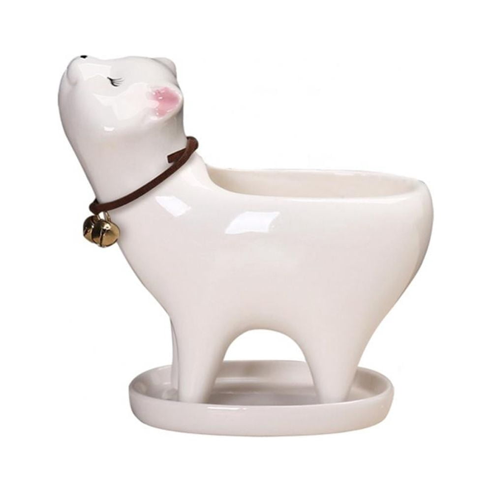 Creative Cat Plant Pot Creative Cat Pot Holder Ceramics Flower Pot ...