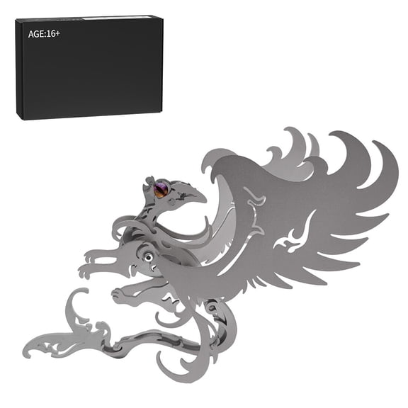 Creative Cat Princess 3D DIY Metal Model Kit, Dancing Winged Cat Assembly Desk Decor, Elegant Animal Art Collectible (34+ PCS)