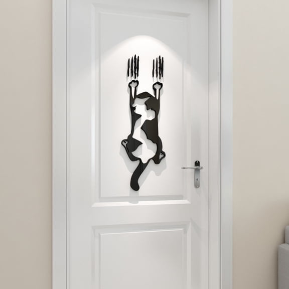 Creative Cat Wall Stickers – Cute Self-Adhesive 3D Decals for Bedroom, Closet, Kids Room Decoration