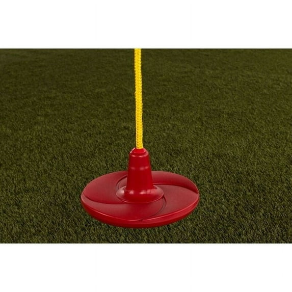 Creative Cedar Designs Disc Swing with Rope Red