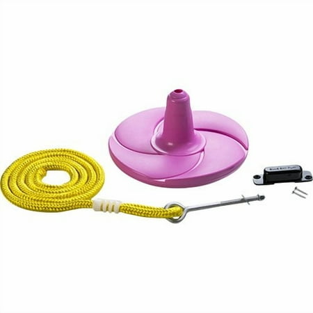 Creative Cedar Designs Disk Swing with Rope- Pink