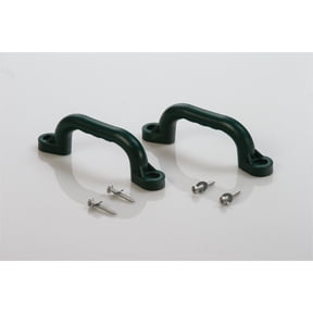 Creative Cedar Designs Plastic Playset Safety Handles, One Pair, 6 Colors, Hardware Included Green