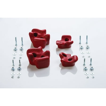 Creative Cedar Designs Playset Climbing Rocks (set of 4)- Red