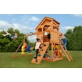 thumbnail image 1 of Creative Cedar Designs Timber Valley Wooden Playset with Wooden Roof, Glider Swing, Sandbox, Climbing Wall, Ladder, Slide & Belt Swings, 1 of 9