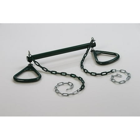 Creative Cedar Designs Ultimate Trapeze Bar w/ Triangle Rings- Green