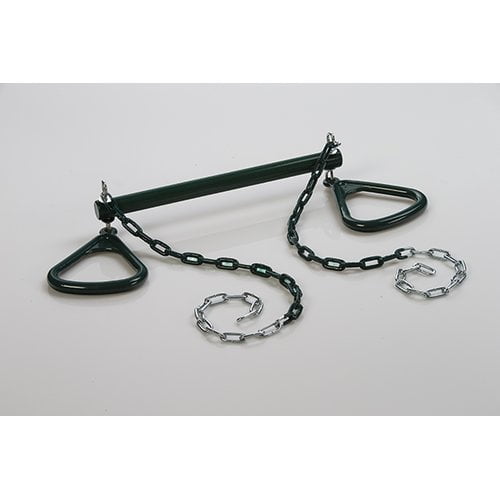 Creative Cedar Designs Ultimate Trapeze Bar w/ Triangle Rings- Green