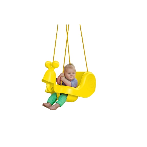 Creative Cedar Designs Yellow Snail Swing for Child 6 Months to 3 Years