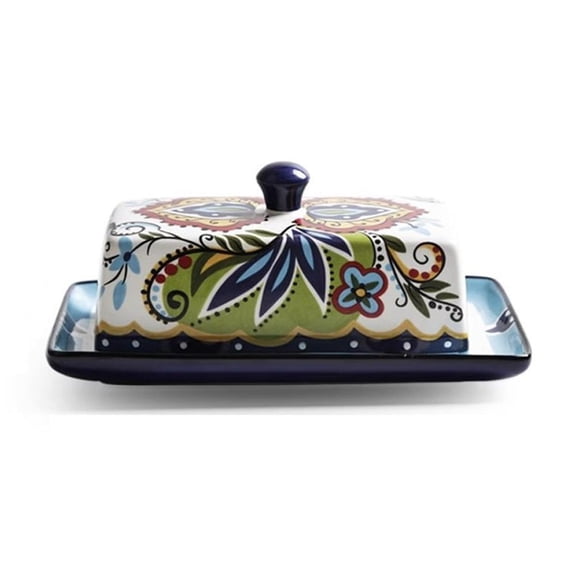 Creative Ceramic Butter Box European Tableware with Cover Butter Plate Dim Sum Plate Butter Plate Cheese Box Storage