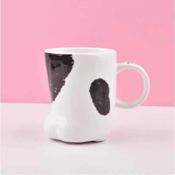Creative Ceramic Cat Paw Mug, Breakfast Morning Mug Coffe Cup,Cartoon Coffee cup-10.15 oz