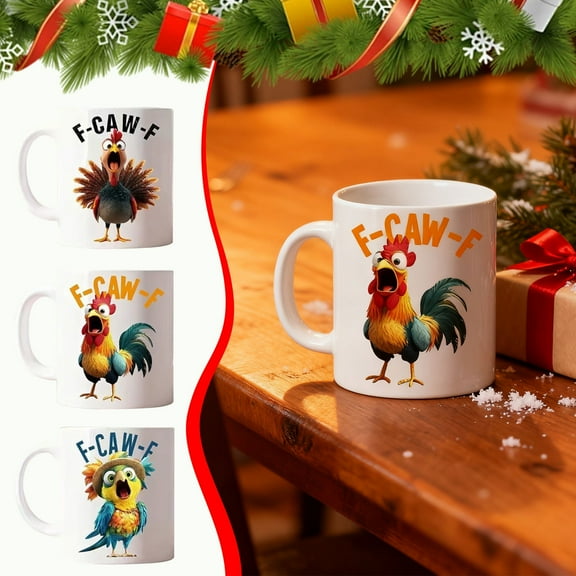 Creative Ceramic Coffee Mugs with Handle, Set of 1 for Hot Coffee, Tea, Milk, Hot Chocolate, Ideal for Home, Office, Gifts for Women & Men (1 Count)